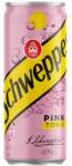 Schweppes Pink tonic kivonattal készült szénsavas üdítőital feketeribizli ízesítéssel 330 ml