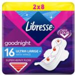Libresse Ultra Large Goodnight szárnyas egészségügyi betét éjszakai 2 x 8 db - bevasarlas