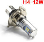 HD Racing SMD-H4-12smd canbus párban, 10-30W, 7, 5W, fényszóró led (3030-H4)