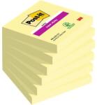 3M Öntapadó jegyzettömb 76x76 mm 90 lap, 3M POSTIT Super Sticky kanári sárga (7100263706)