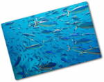  Wallmuralia. hu Üveg vágódeszka Coral halak 80x52 cm