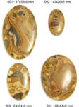  Cabochon Coffee Jasp - Oval - 18-87x18-54x6-8 mm - 1 Buc