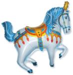 Mezőfi Fólia lufi, nagyforma, cirkuszos ló, kék, 24inch (ml1182)