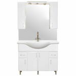 Leziter Bianca Plus 105 komplett fürdőszoba bútor magasfényű fehér