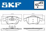 SKF set placute frana, frana disc SKF VKBP 80336 (VKBP 80336)