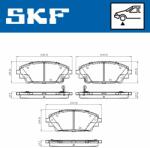 SKF set placute frana, frana disc SKF VKBP 80341 A (VKBP 80341 A)