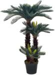 vidaXL Plantă artificială palmier cycas cu ghiveci, verde, 125 cm (280186)