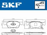 SKF set placute frana, frana disc SKF VKBP 80291 A (VKBP 80291 A)