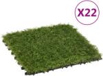 vidaXL Plăci de iarbă artificială, 22 buc, verde, 30x30 cm (149031)