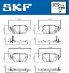 SKF set placute frana, frana disc SKF VKBP 90894 A (VKBP 90894 A)