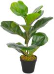 vidaXL Plantă artificială ficus cu ghiveci, verde, 45 cm (280171)