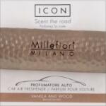 Millefiori Samochodowy dozownik zapachów Odcienie metalu: wanilia i drewno - Millefiori Milano Icon Car Metal Shades Fragrance Vanilla And Wood