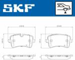 SKF set placute frana, frana disc SKF VKBP 90792 E (VKBP 90792 E)