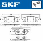 SKF set placute frana, frana disc SKF VKBP 80433 A (VKBP 80433 A)