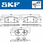 SKF set placute frana, frana disc SKF VKBP 80433 A
