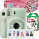 Fujifilm Instax Mini 12 Mint Green 10 + Happy Days Aparat foto analogic