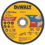 DEWALT DT20592-QZ Vágókorong DCS438 sarokcsiszolóhoz Inox/fém 76x1, 6x9, 5mm, 3db (DT20592-QZ)