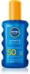 Nivea Sun Protect & Dry Touch spray transparent pentru bronzat SPF 50 200 ml