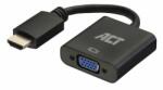 ACT AC7535 HDMI-A male to VGA female adapter with audio Black (AC7535) - pcland