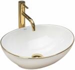 Rea Lavoar alb/auriu pe blat Rea Sofia Gold Edge 41 cm (5902557356607)