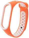 Hurtel Husa Replacment band strap for Xiaomi Mi Band 4 / Mi Band 3 Dots orange-white - pcone