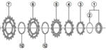 Shimano XT, SLX (M7000, M8000) kazettás tartalék lánckerék, 11s, 19T