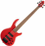 Cort C5-Deluxe-CRD elektromos basszusgitár, Markbass Preamp, öthúros, piros