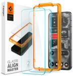 Spigen AGL06981 Nothing Phone (2) Spigen GlastR Align Master edzett üveg képernyővédő fólia, felhelyezést segítő kerettel, 2db-os csomag, átlátszó (AGL06981)