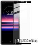 IMAK Sony Xperia 5, IMAK Pro+ üvegfólia, 9H, Full cover, Fekete