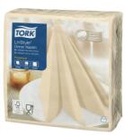 Tork Linstyle Dinner textilhatású szalvéta krém, 50 db/cs