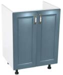 Spectral Mobila Corp inferior 60 cu 2 usi masca chiuveta Zebra MDF Albastru drept