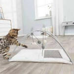 TRIXIE Junior Scratching Mat - játszószőnyeg (szürke) macskák részére (60x33x42cm)