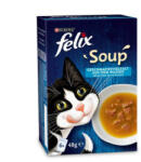 Mars-Nestlé Felix Soup Házias válogatás (tőkehal, lepényhal, tonhal) szószban macskák részére (6x48g)