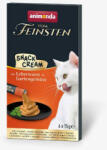 Animonda Feinsten with Liver paté + Garden vegetables Snack-Cream - kiegészítő eleség (májpástétom, kerti zöldség) - Felnőtt macskák részére (6x15g)