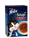 Mars-Nestlé Felix Soup Házias válogatás (marha, csirke, bárány) szószban macskák részére (6x48g)