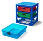 LEGO® 40950002 - LEGO tároló -3-Drawer Storage Rack Blue (40950002)