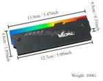 BLACKBIRD PC Memória hűtő hűtő borda 12V RGB, Fekete (BH1510) (BH1510)