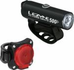 Lezyne Classic Drive 500+/Zecto Drive 200+ Pair Satin Black/Black Front 700 lm / Rear 200 lm Față-Spate Lumini bicicletă (1-LED-29P-V737)
