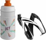 Elite CEO Bottle Cage + Jet Bottle Kit Black Glossy/Clear Orange 350 ml Bidon (0206111)