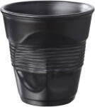 Revol Espresso csésze FROISSÉS 80 ml, matt fekete, porcelán, REVOL (RV001640)