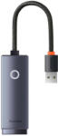 BASEUS Adaptor Retea Baseus Lite Series USB la RJ45, 100 Mbps (gri) WKQX000013