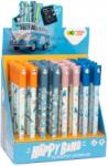 Happy Color Roller gel cu rescriere, 0.5 mm, gel albastru, Cats, 40 buc/set, Happy Color HA412001CA-3KP40