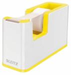 Leitz Dispenser de bandă adezivă, de masă, umplut, LEITZ „Wow, alb-galben