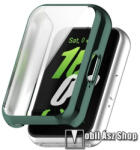 Samsung Galaxy Fit3 (SM-R390), Okosóra szilikon védőtok, előlapvédős, Galvanizált Zöld