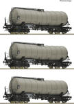 Roco 6600030 Hajlított tartályos kocsi készlet, Zzhs (Uahs), DR IV (9005033062552)