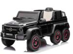 Beneo Mercedes-Benz G63 AMG 6X6 elektromos gyermekautó, Együléses, fekete, 6 kerék független felfüggesztéssel, Hajtás 2 x 45W, 12V10AH Akkumulátor, Műanyag kerekek és ülés, Távirányító, Eredeti Licenc
