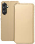 Samsung A55 5G könyvtok, fliptok, telefon tok, bankkártyatartós, mágneszáras, arany, Dual Pocket