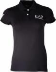 EA7 Női póló EA7 Woman Jersey Polo Shirt - Fekete