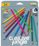 SaKOTA Színes ceruza CREATIVE JUNGLE grey háromszögletű 24 db/készlet - bolt