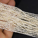  Perle de Cultura Bob de Orez Margele Pentru Bijuterii 3-4 x 2-3 mm - Lungime Sirag 34 cm